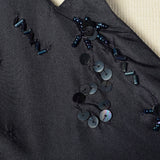1950s Navy Party Dress with Bubble Skirt