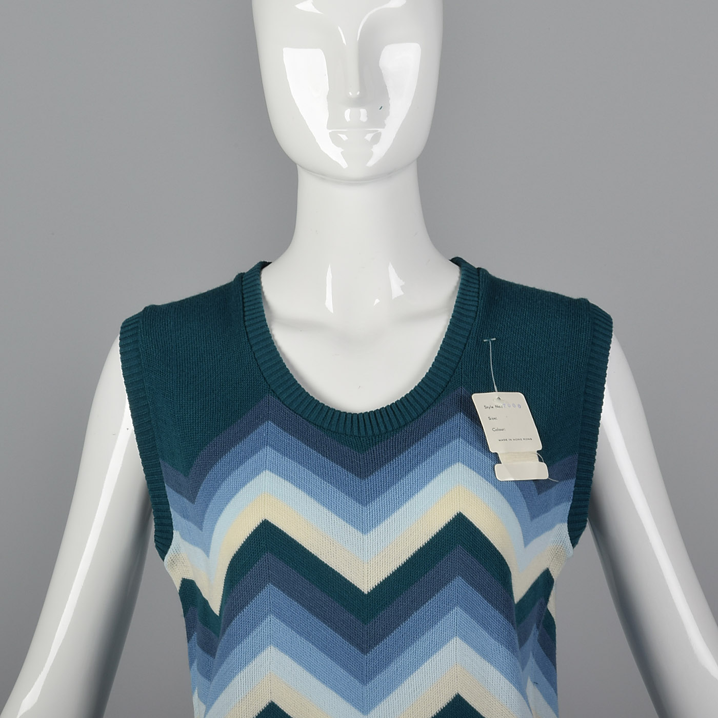 1980s Zig Zag Sweater Vest