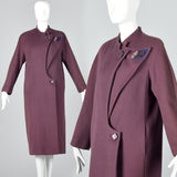 1980s Zandra Rhodes Asymmetric Winter Coat