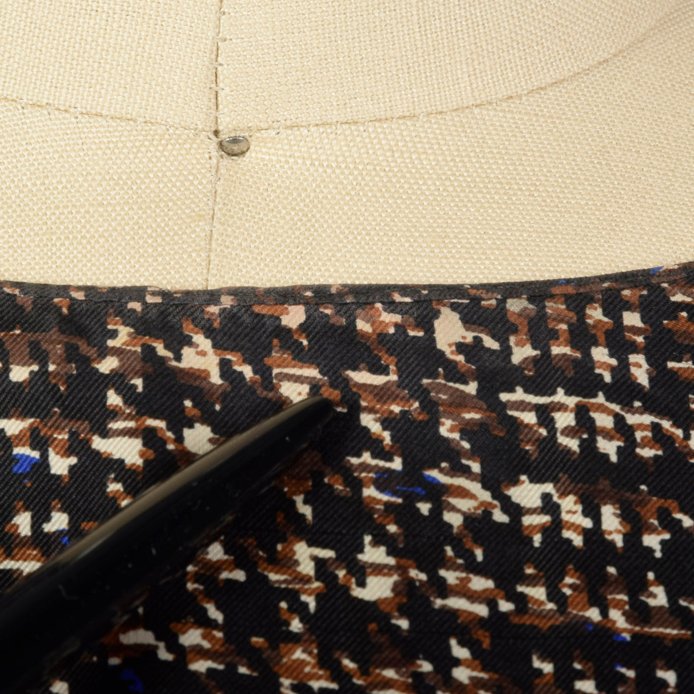 1950s Silk Dress Set with Black Trim