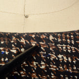 1950s Silk Dress Set with Black Trim