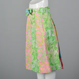 1970s Lilly Pulitzer Reversible Wrap Skirt