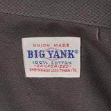 Deadstock 1950s Men's Big Yank Sanforized Blue Work Wear Zip Jacket