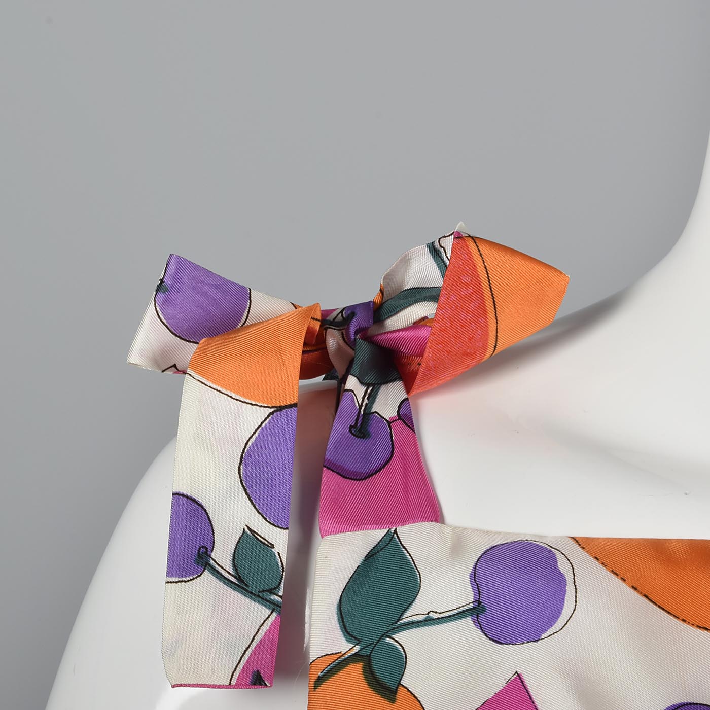 1960s Novelty Print Fruit Dress