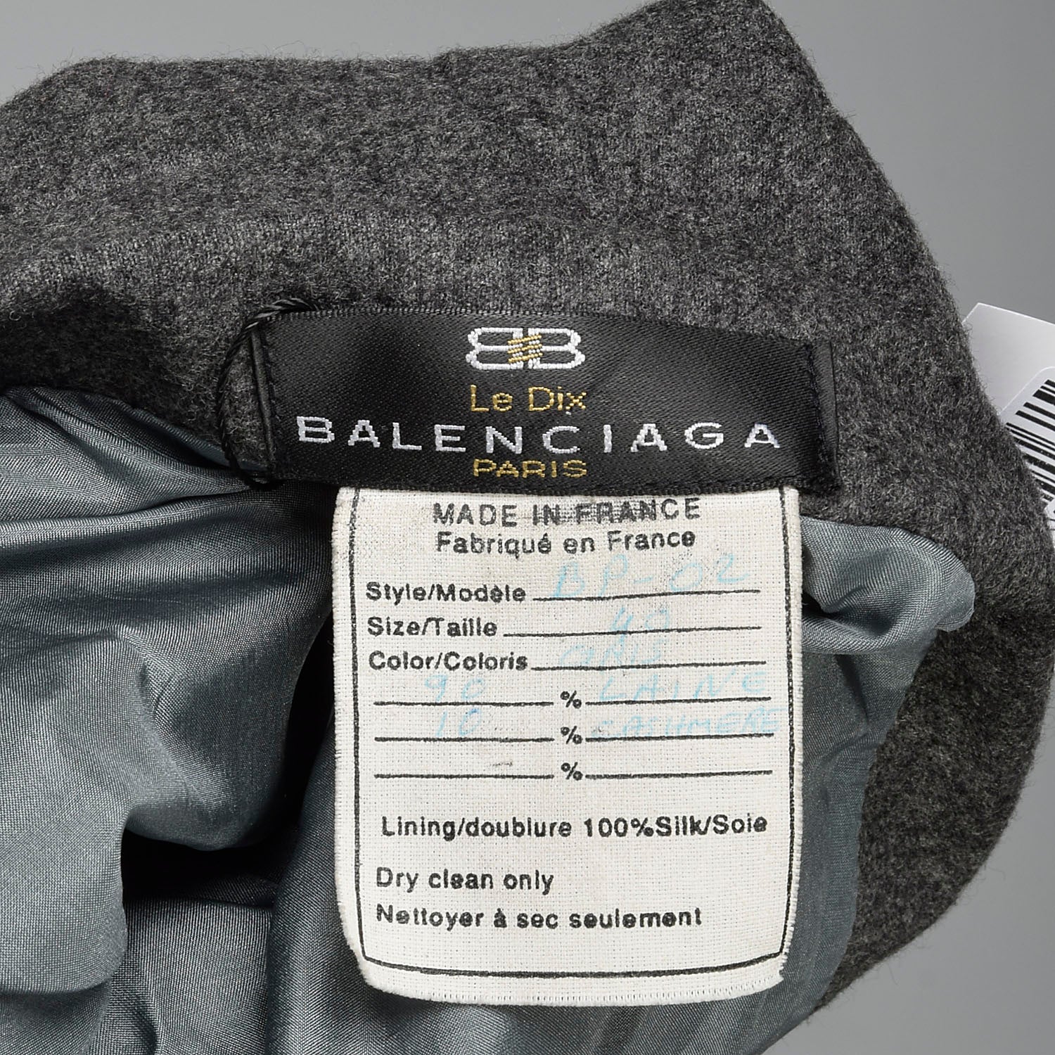 Small 2000s Pants Balenciaga Le Dix Wool Cashmere Tapered Leg Designer