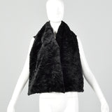 Comme des Garcons Black Faux Fur Vest