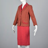 1960s Two Piece Pink Skirt Suit