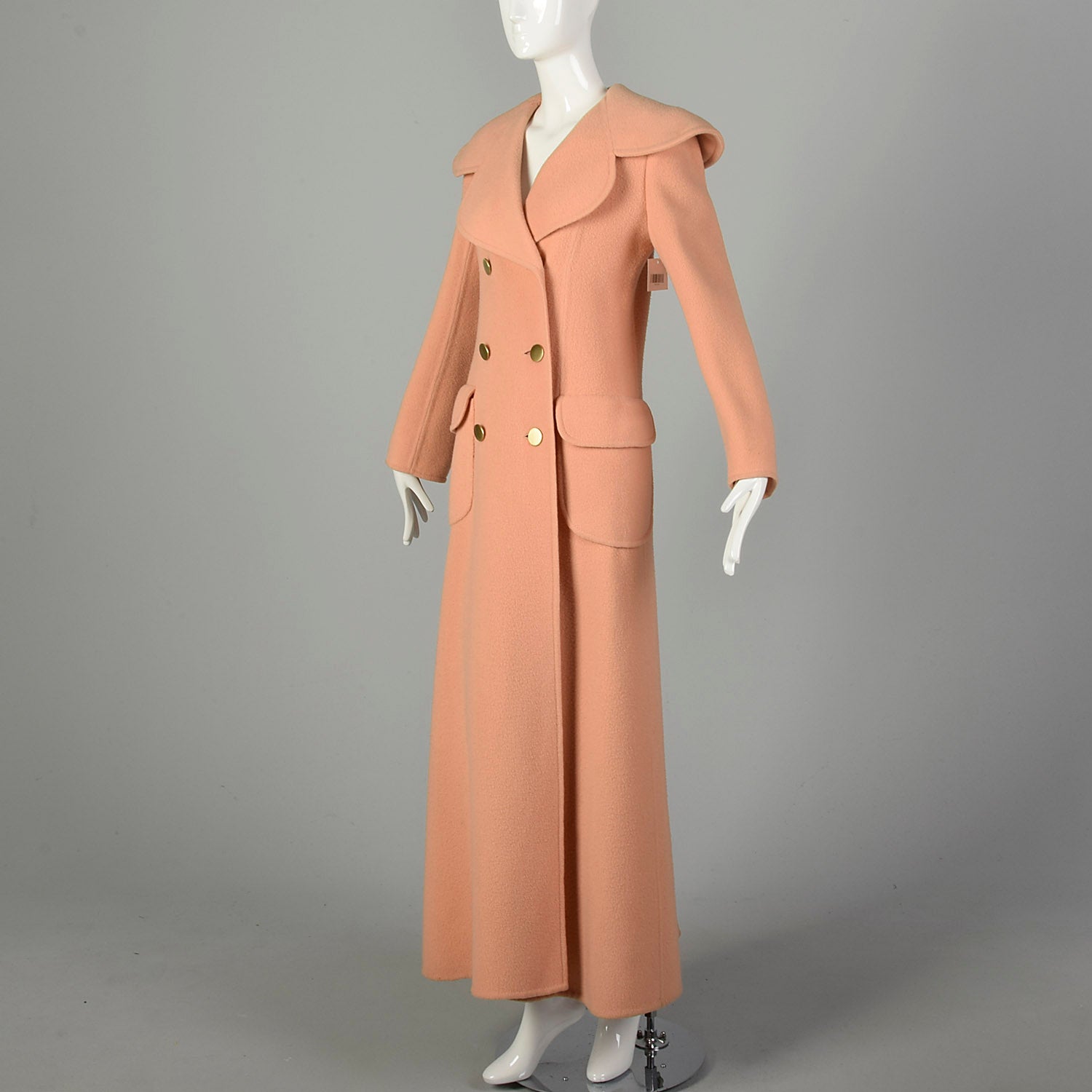 Attributed to Christian Dior Maxi Full Length Blanket Coat Designer Autumn Minimalist Outerwear