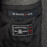 2000s Mens John Varvatos USA Herringbone Jacket