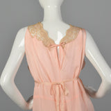 1920s Pink Silk Jumpsuit Pajamas