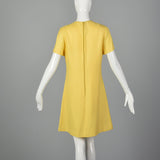 1960s Mod Shift Dress in Yellow