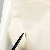 XL Two Tone Evening Dress Sleeveless Black White Formal Gown