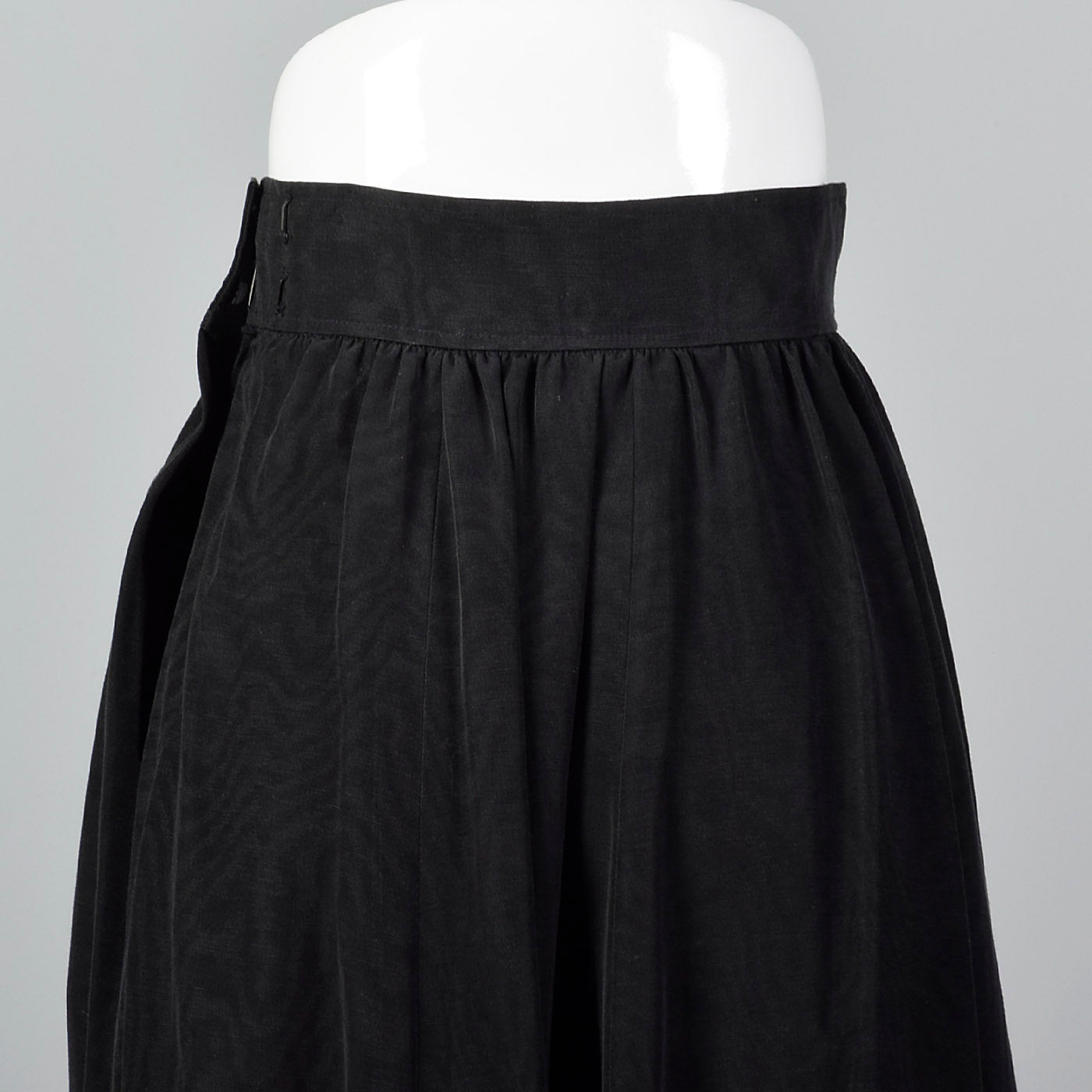 Yves Saint Laurent Rive Gauche Full Black Maxi Skirt