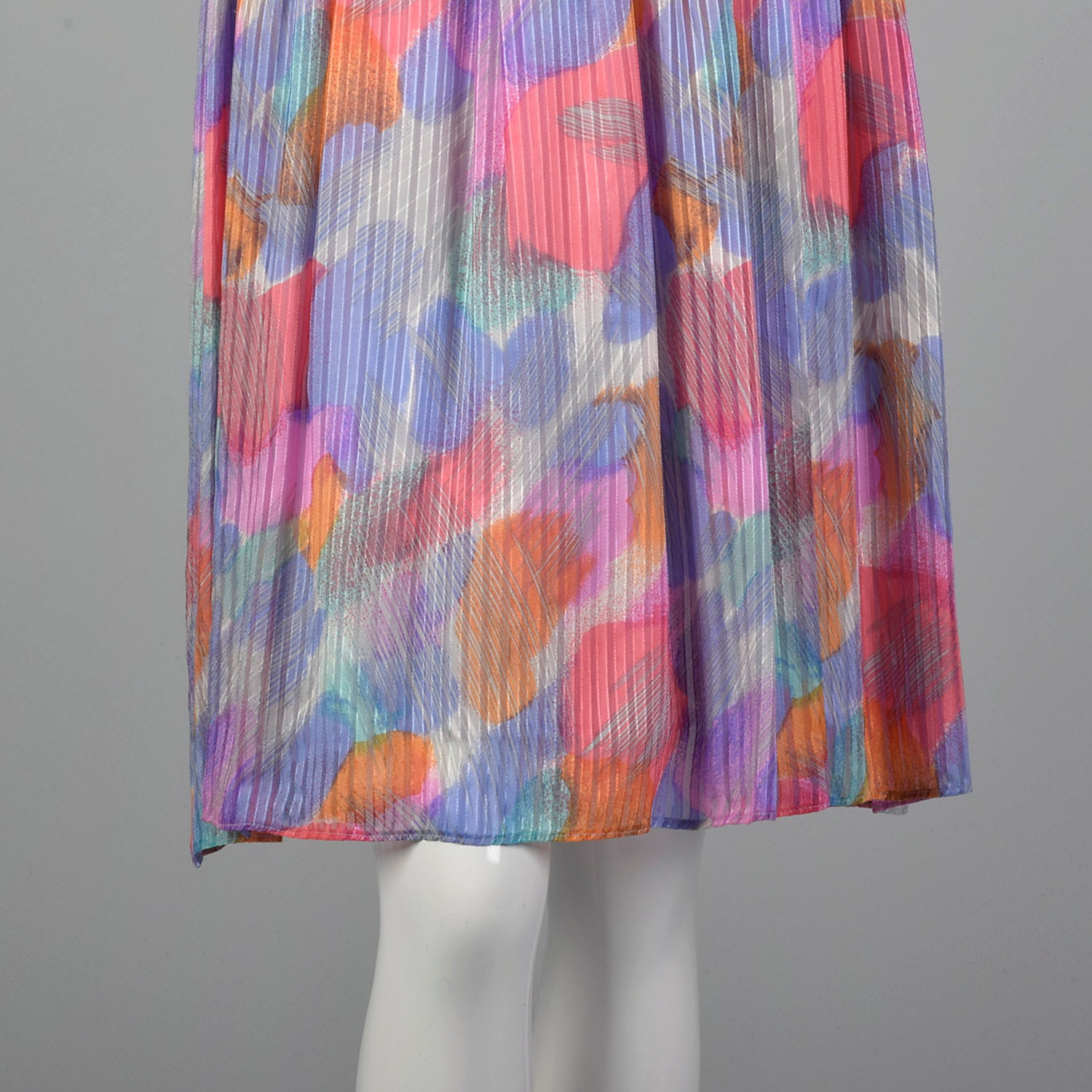 1990s Morton Myles Paint Stroke Silk Dress