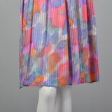 1990s Morton Myles Paint Stroke Silk Dress