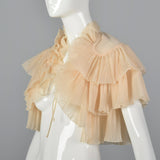 1950s Pale Pink Ruffle Bed Jacket