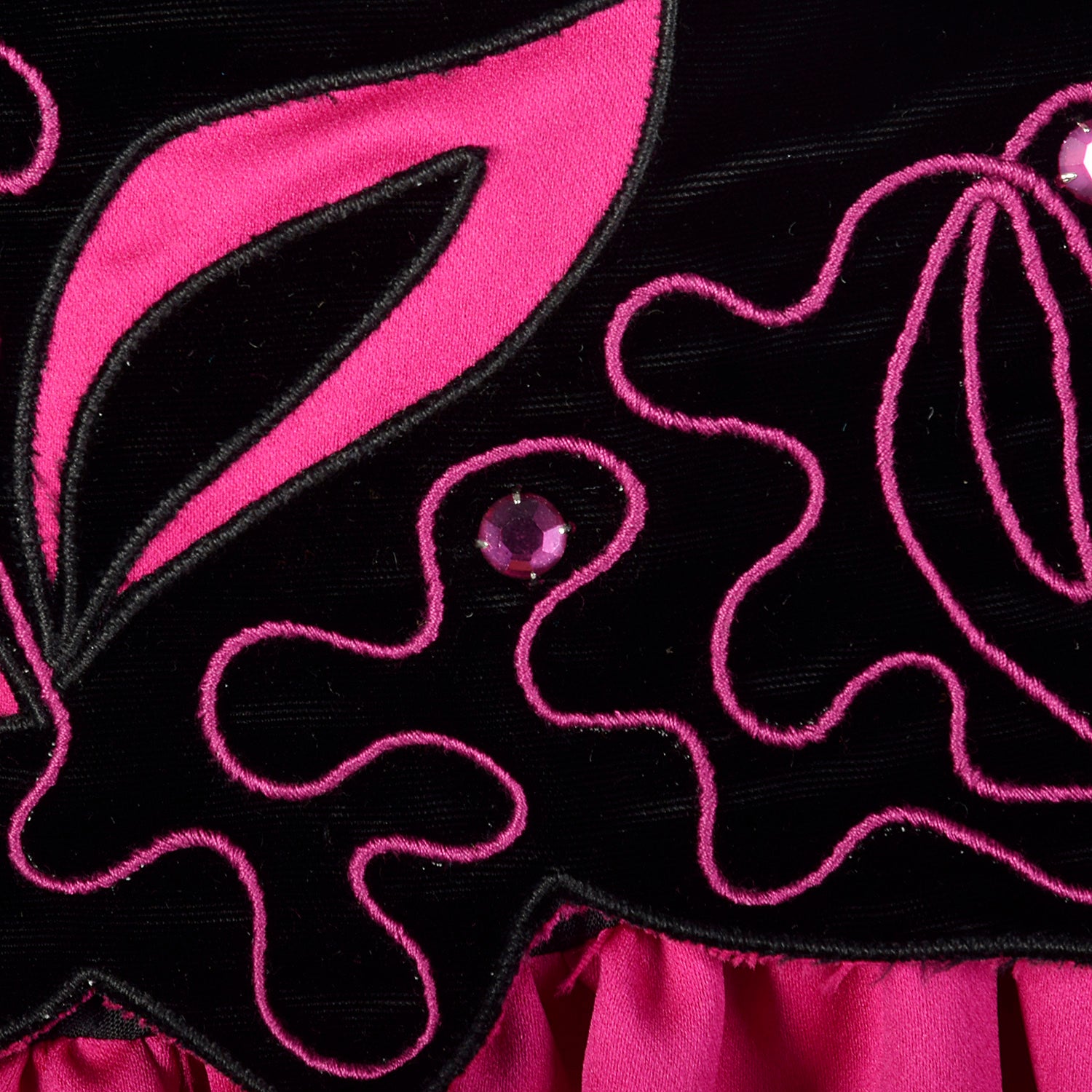 Large Pink 1980s Prom Dress