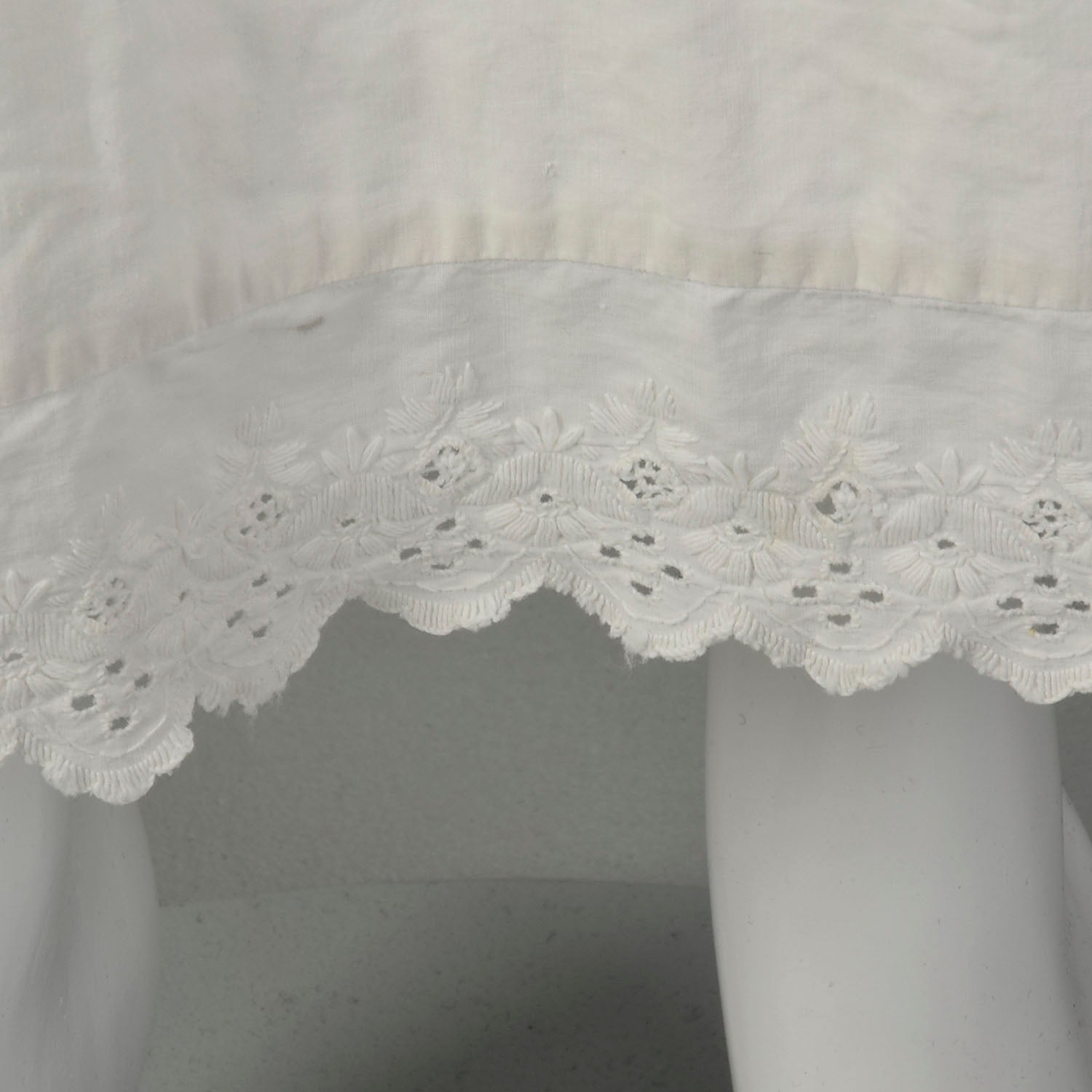 Medium 1900s Skirt Victorian Cotton Slip White Petticoat