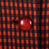Medium 1940s Red and Black Check Jacket