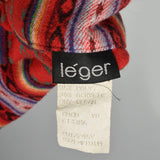 Small 1980s Red Southwestern Blanket Separate Set