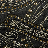 XL Pelle Pelle Jacket Black Studded Leather Marc Buchanan