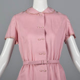 1960s Deadstock Pink Linen Dress