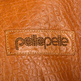 XXL Mens Pelle Pelle Tan Leather Hooded Jacket