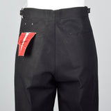 1960s Deadstock Black Slacks