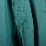 1940s Mens Green Herringbone Belted Workwear Coveralls