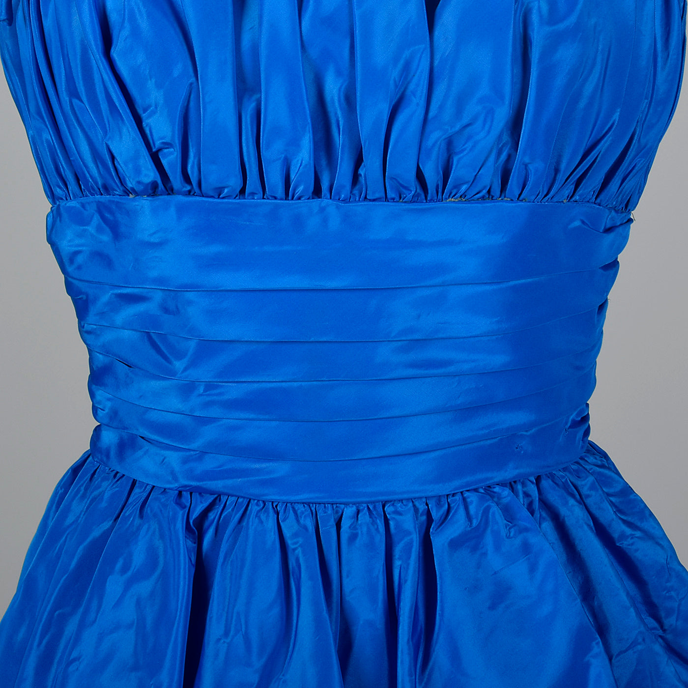 1950s Electric Blue Party Dress with Bubble Skirt