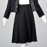 1960s Black Military Inspired Skirt Suit