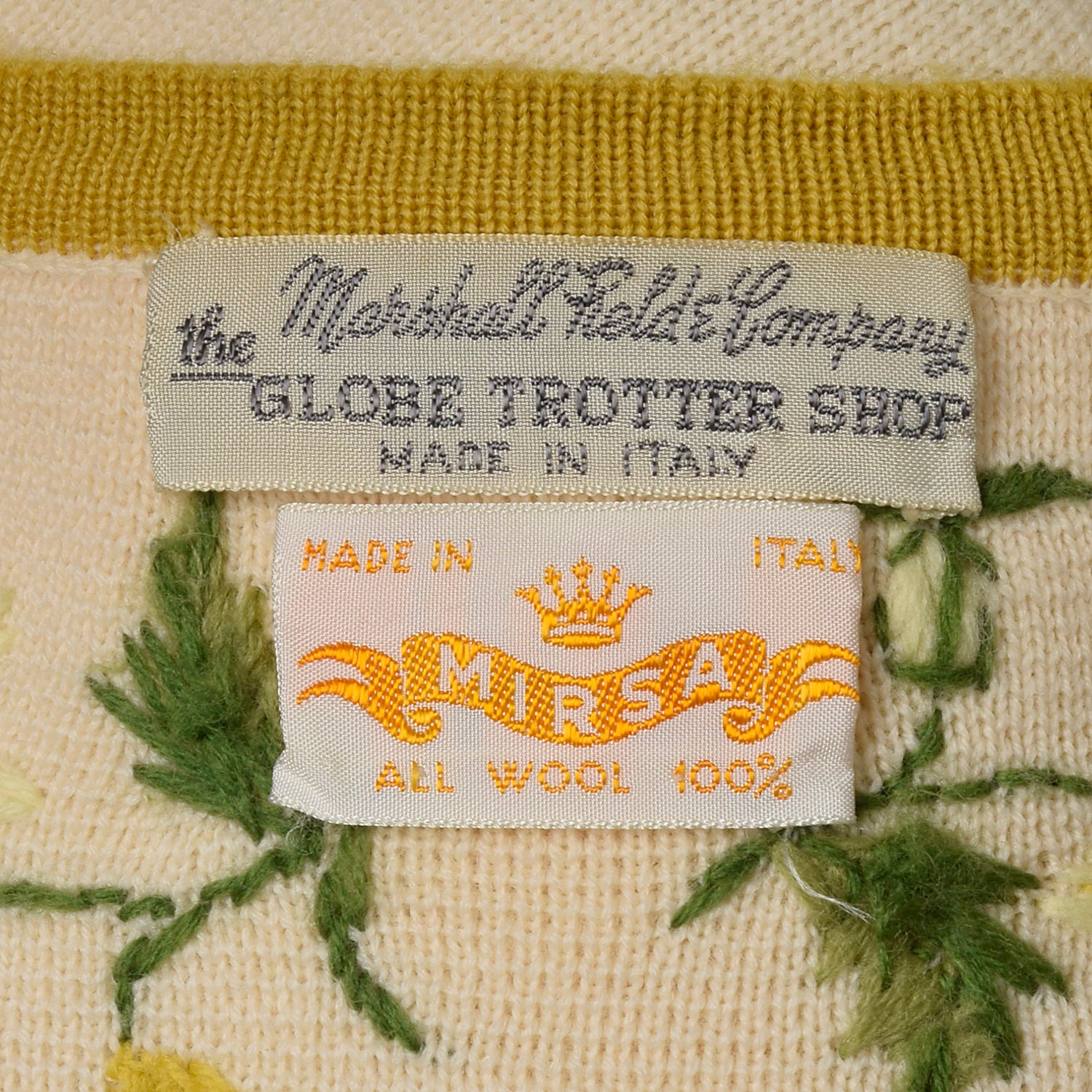 Medium 1960s Floral Embroidered Cardigan