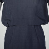 Small 1950s Suzy Perette Navy Blue Dress