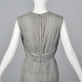 1960s Gray Textured Stripe Dress with Matching Jacket