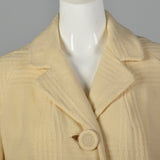 Small 1950s Cream Winter Coat