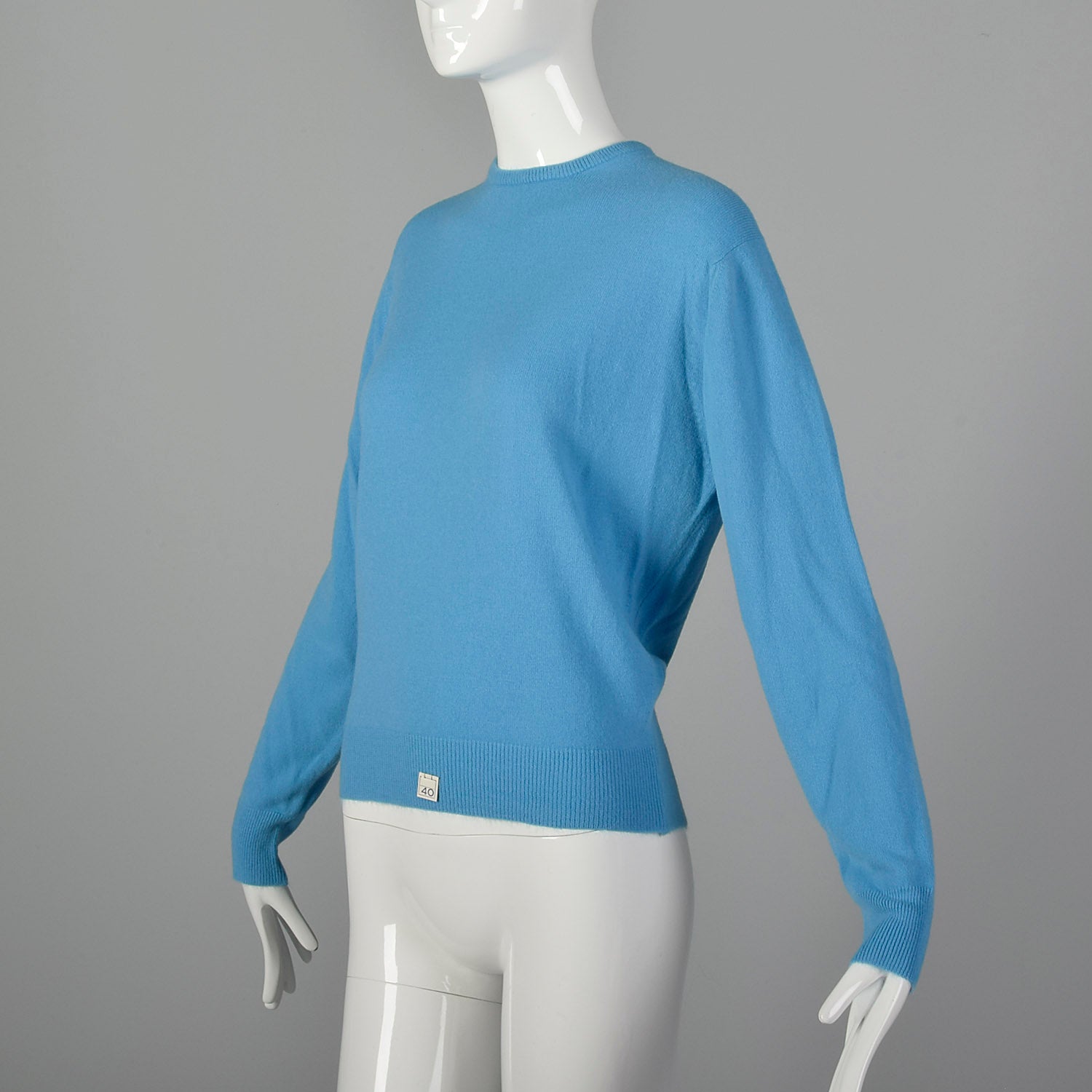 Medium 1960s Deadstock Light Blue Sweater