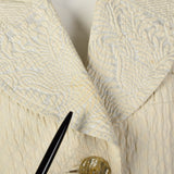 Medium Christian Lacroix 1990s Cream and Silver Blazer
