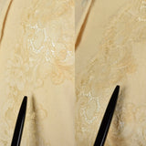 1950s Cashmere Sweater with Lace Inserts