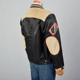 1990s Motorcycle Jacket with Leather Trim