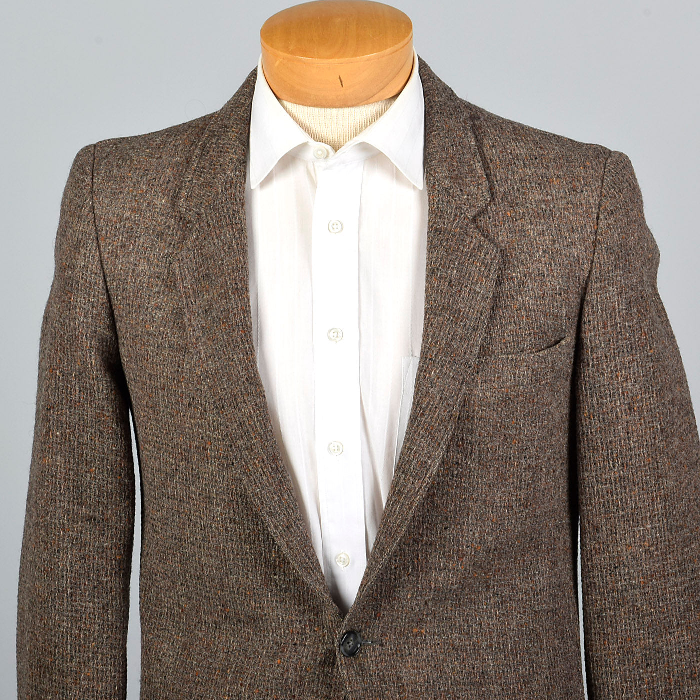 1970s Mens Yves Saint Laurent Chunky Tweed Jacket