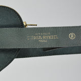 1990s Sonia Rykiel Green Suede Heart Belt