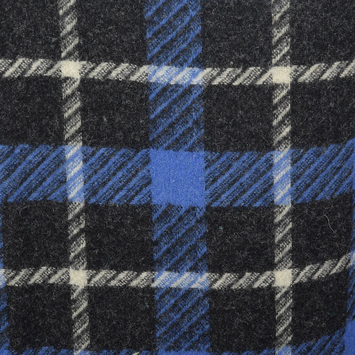 1950s Blue Tartan Plaid Wool Skirt