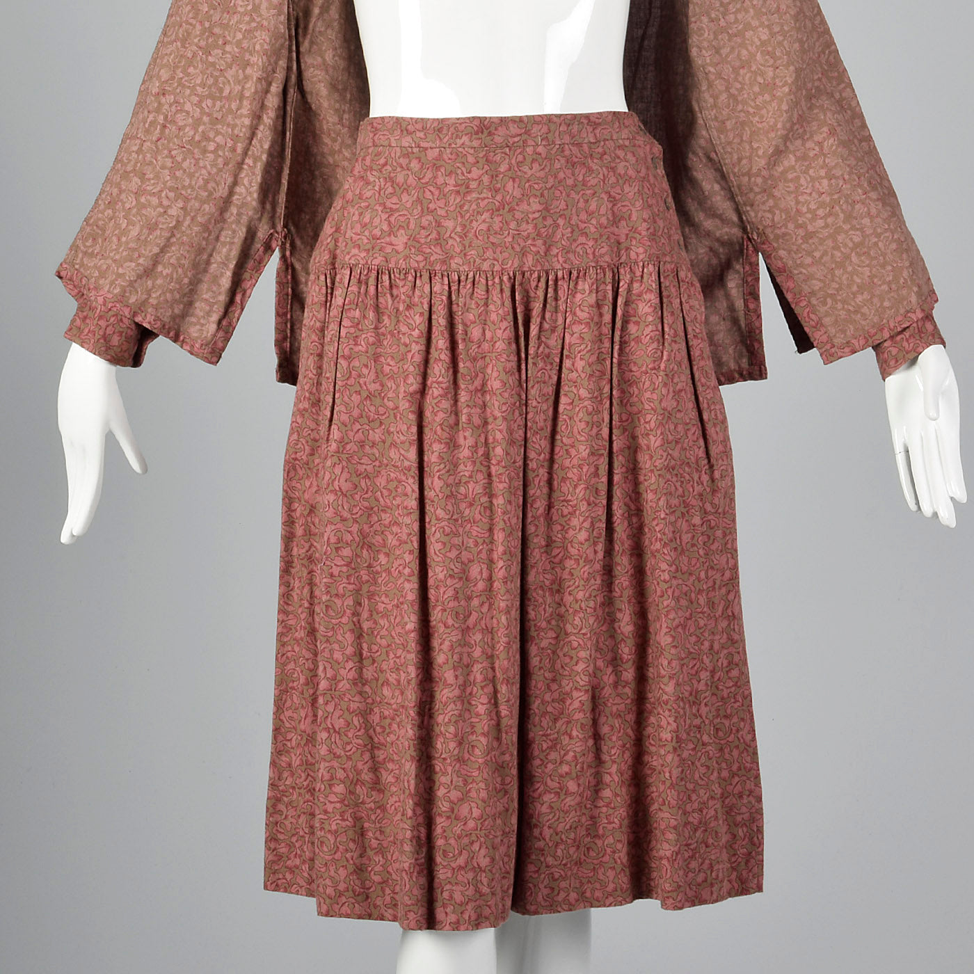 1970s Pierre Cardin Blouse and Skirt Set