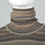 2000s Yves Saint Laurent Striped Knit Turtleneck