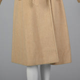 1970s Classic Wrap Coat in Tan Wool