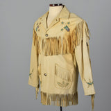 Jos Binne One of a Kind Hand Painted Deerskin Leather Jacket