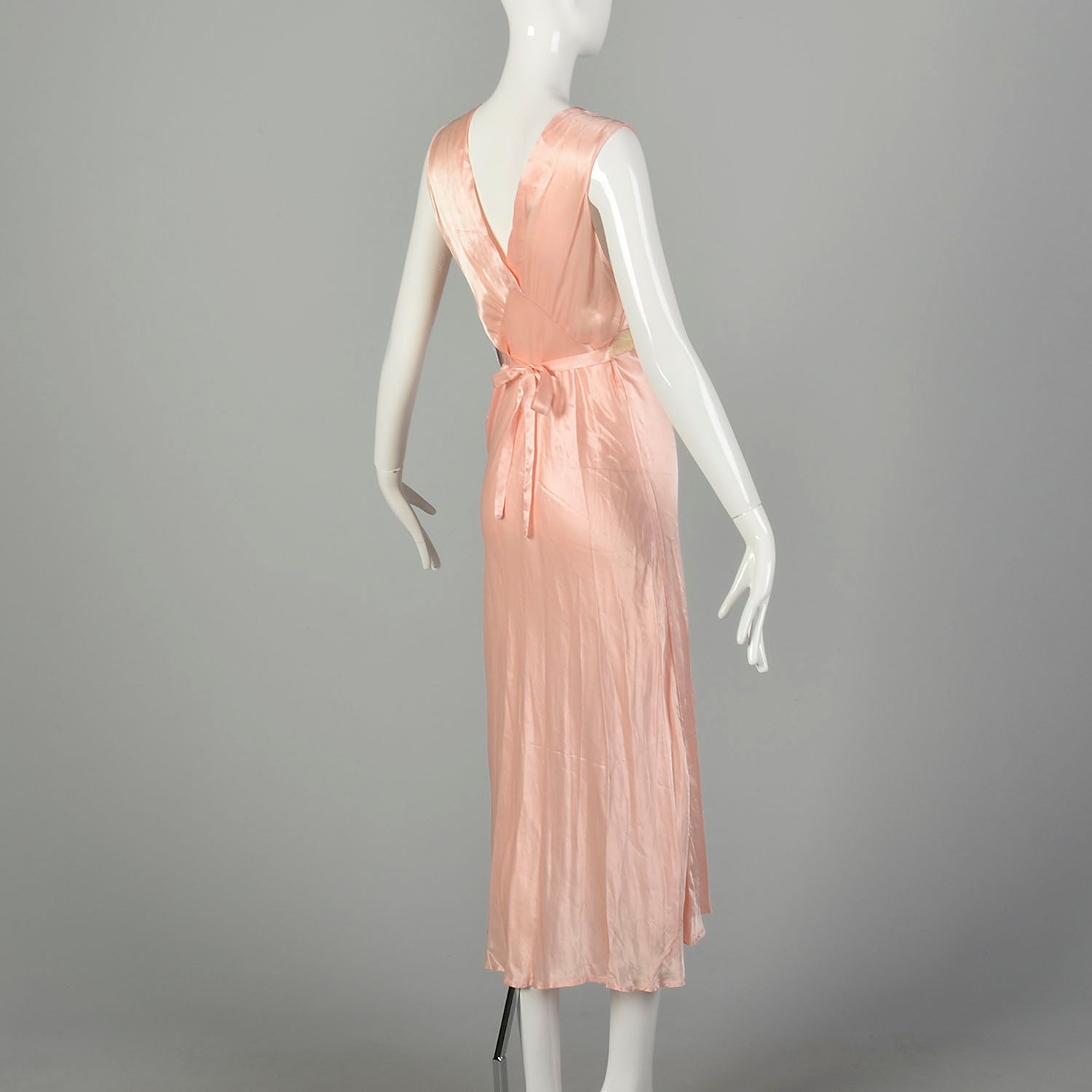 Small 1930s Pink Nightgown Vintage Lingerie Old Hollywood Glamour