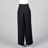 Black Wide Leg Sailor Style Pants