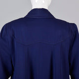 1940s Navy Coat with Lucite Button