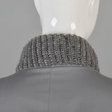 1980s Bonnie Cashin Gray Batwing Coccoon Coat